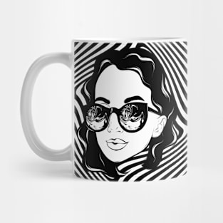 woman abstraction Mug